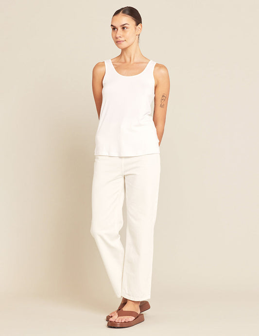 Relaxed Tank - White