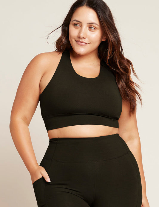 Motivate Longline Bra - Black