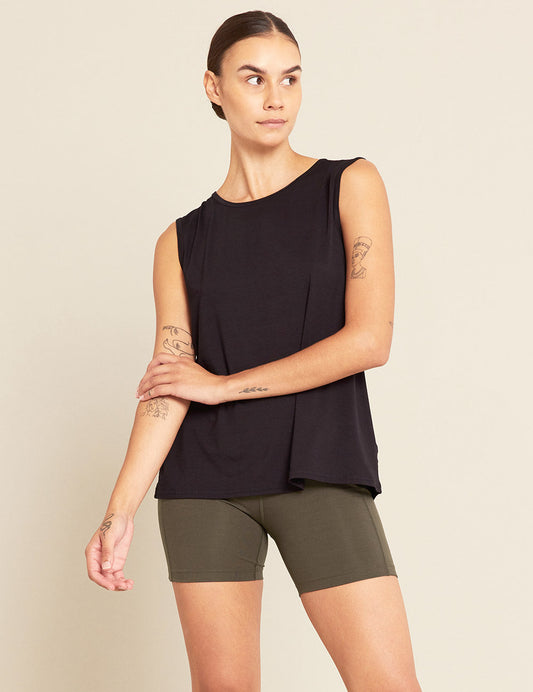 Women's Active Muscle Tank Top - Black